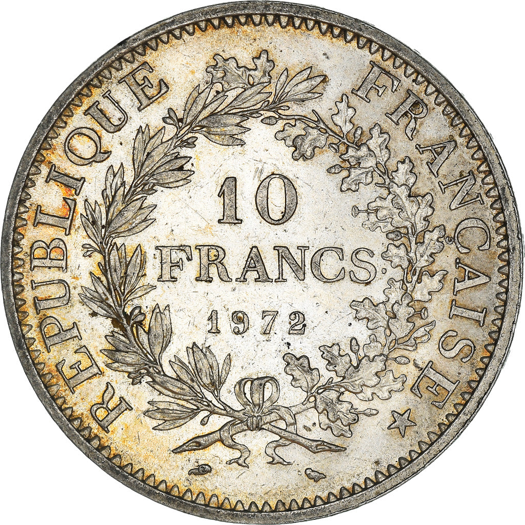 Coin, France, Hercule, 10 Francs, 1972, Paris, AU(50-53), Silver, KM:932