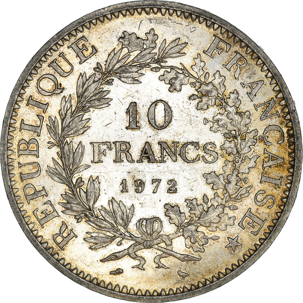 Coin, France, Hercule, 10 Francs, 1972, Paris, AU(50-53), Silver, KM:932