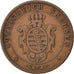 GERMAN STATES, 5 Pfennig, 1864, Dresde, KM #1218, EF(40-45), Copper, 7.35