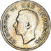 Moneda, Sudáfrica, George VI, Shilling, 1943, Pretoria, BC+, Plata, KM:28