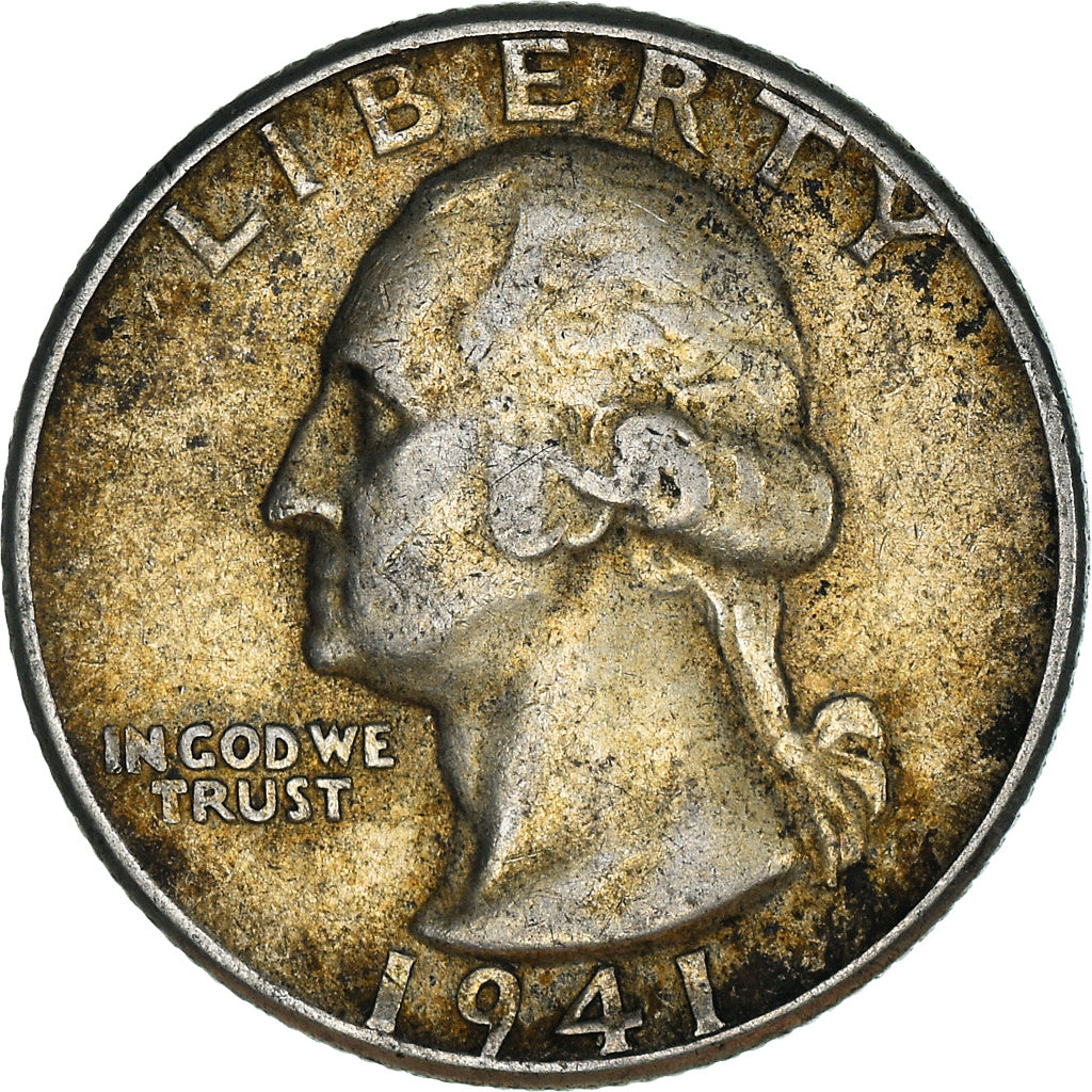 Moneta, Stati Uniti, Washington Quarter, Quarter, 1941, U.S. Mint, Philadelphia