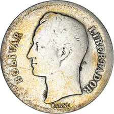 Moneda, Venezuela, Gram 5, Bolivar, 1936, BC, Plata, KM:22