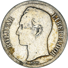 Moneda, Venezuela, Gram 5, Bolivar, 1945, Philadelphia, BC, Plata, KM:22a