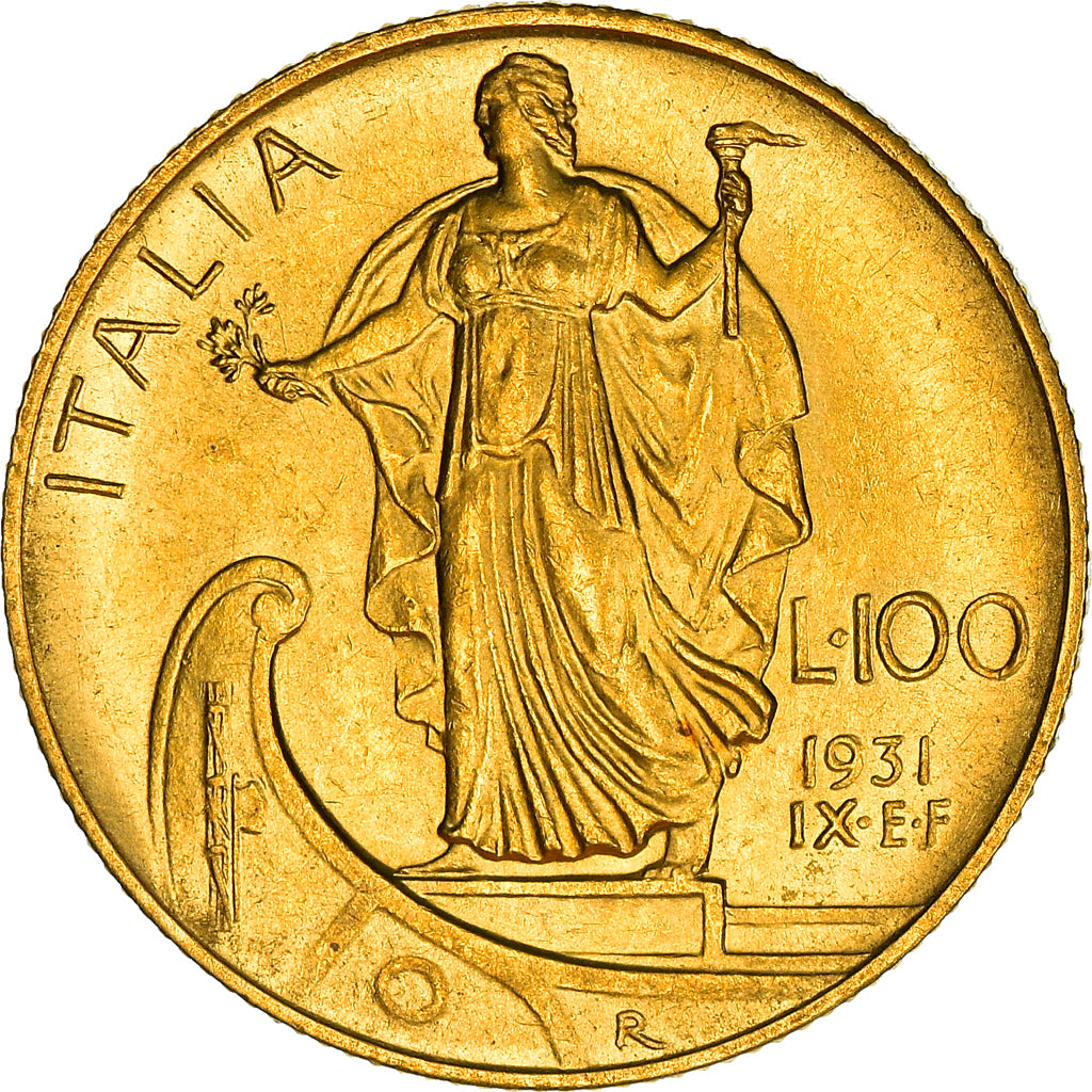 Monnaie, Italie, Vittorio Emanuele III, 100 Lire, 1931, Rome, SUP+, Or, KM:72