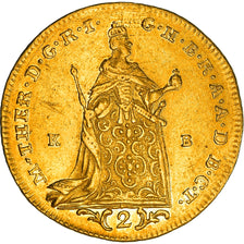 Coin, Hungary, Maria Theresia, 2 Ducat, 1765, Kormoczbanya, AU(50-53), Gold