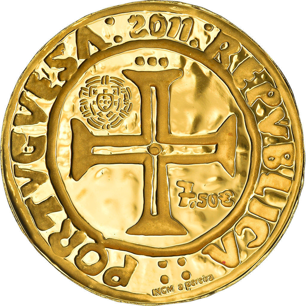 Portugal, 7,5 Euro, 2011, Lisbon, MS(65-70), Gold