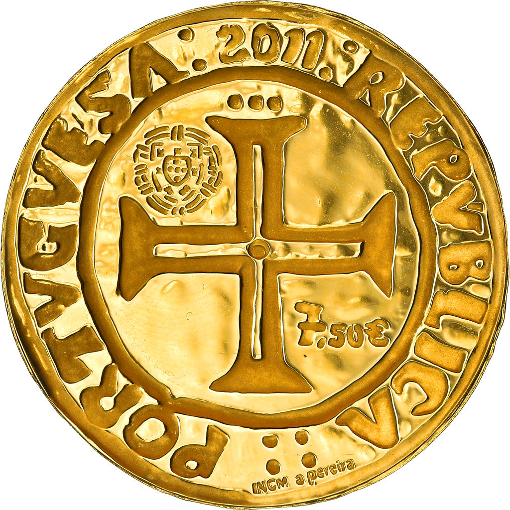 Portugal, 7,5 Euro, 2011, Lisbon, MS(65-70), Gold
