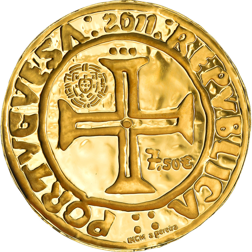 Portugal, 7,5 Euro, 2011, Lisbon, MS(65-70), Gold