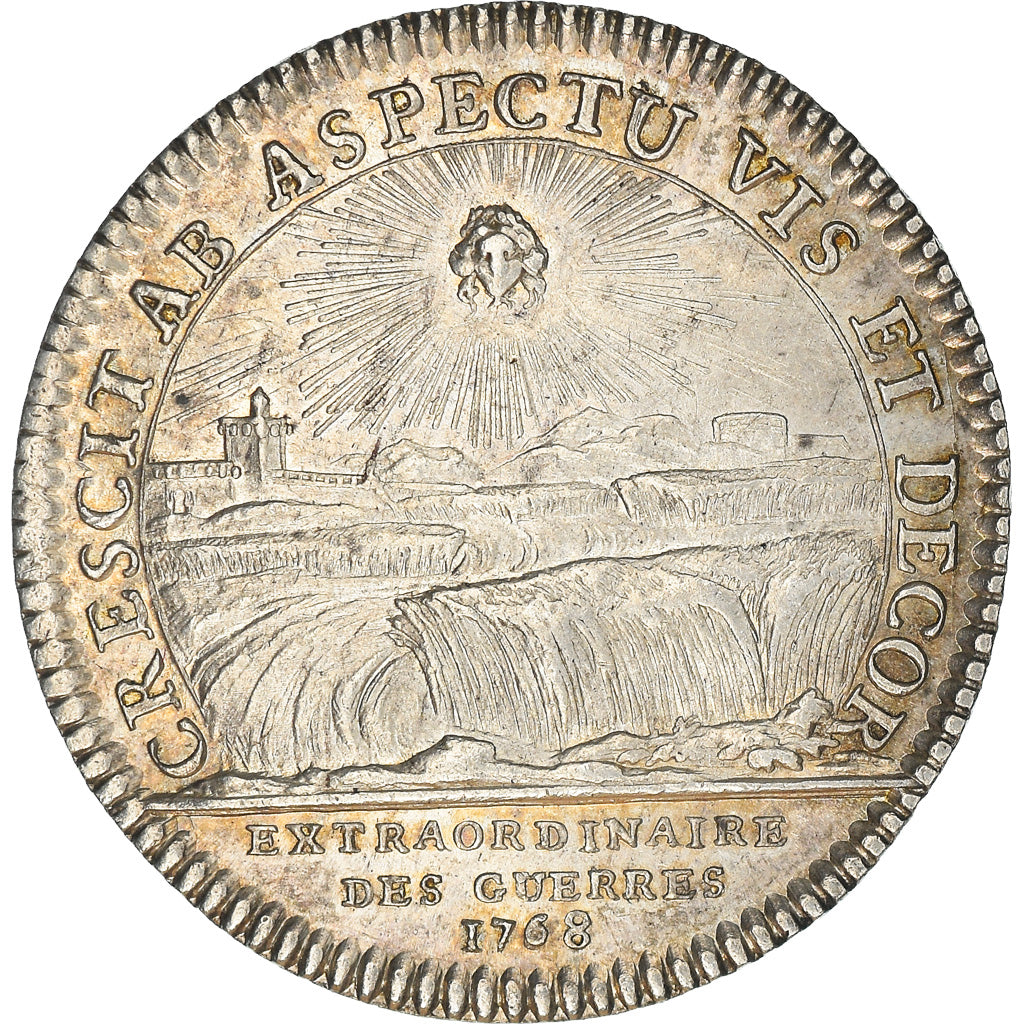 Francia, Token, Louis XV, Extraordinaire des Guerres, History, 1768, Roettiers