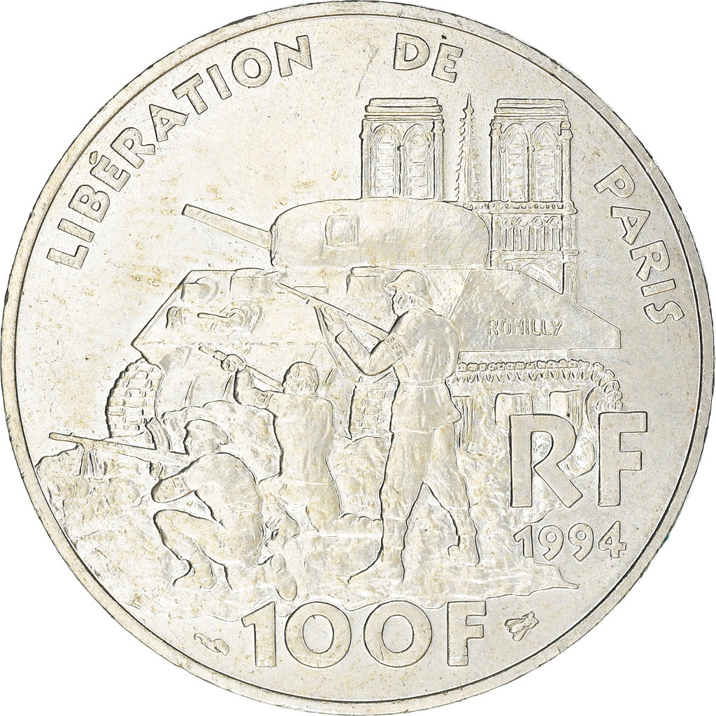 Monnaie, France, Libération de Paris, 100 Francs, 1994, Paris, SUP, Argent