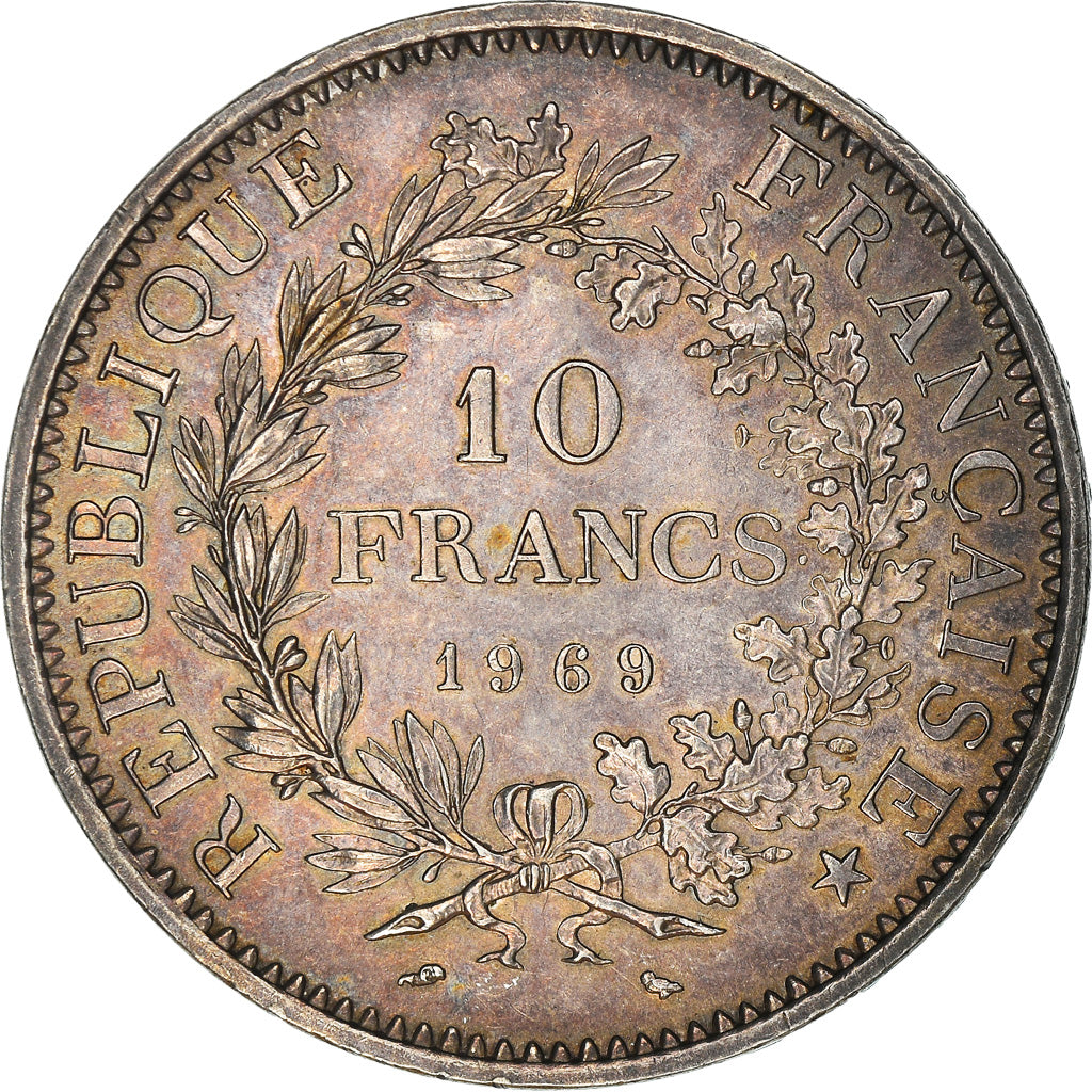 Coin, France, Hercule, 10 Francs, 1969, Paris, MS(60-62), Silver, KM:932