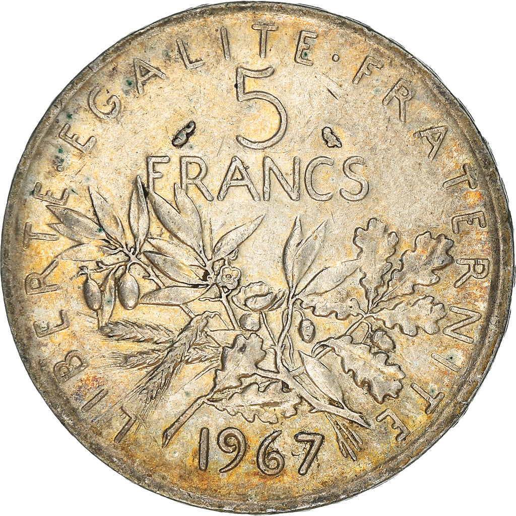 Coin, France, Semeuse, 5 Francs, 1967, Paris, EF(40-45), Silver, KM:926