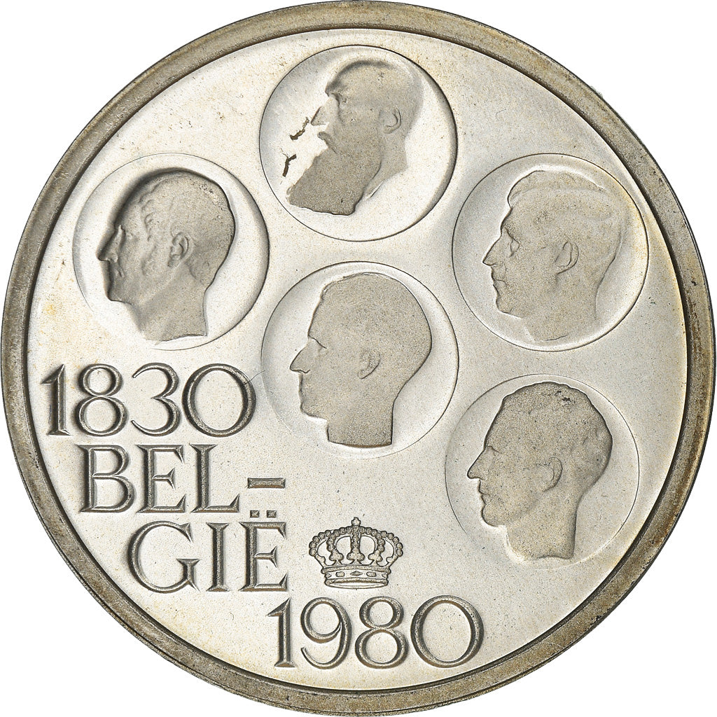 Coin, Belgium, 500 Francs, 500 Frank, 1980, Brussels, MS(63), Silver, KM:162a