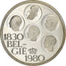 Coin, Belgium, 500 Francs, 500 Frank, 1980, Brussels, MS(63), Silver, KM:162a