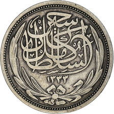 Coin, Egypt, Hussein Kamil, 10 Piastres, 1917, EF(40-45), Silver, KM:319