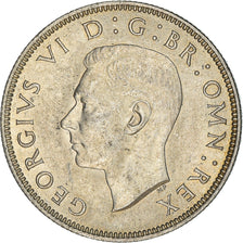 Coin, Great Britain, George VI, Florin, Two Shillings, 1937, AU(55-58), Silver