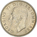 Coin, Great Britain, George VI, Florin, Two Shillings, 1937, AU(55-58), Silver