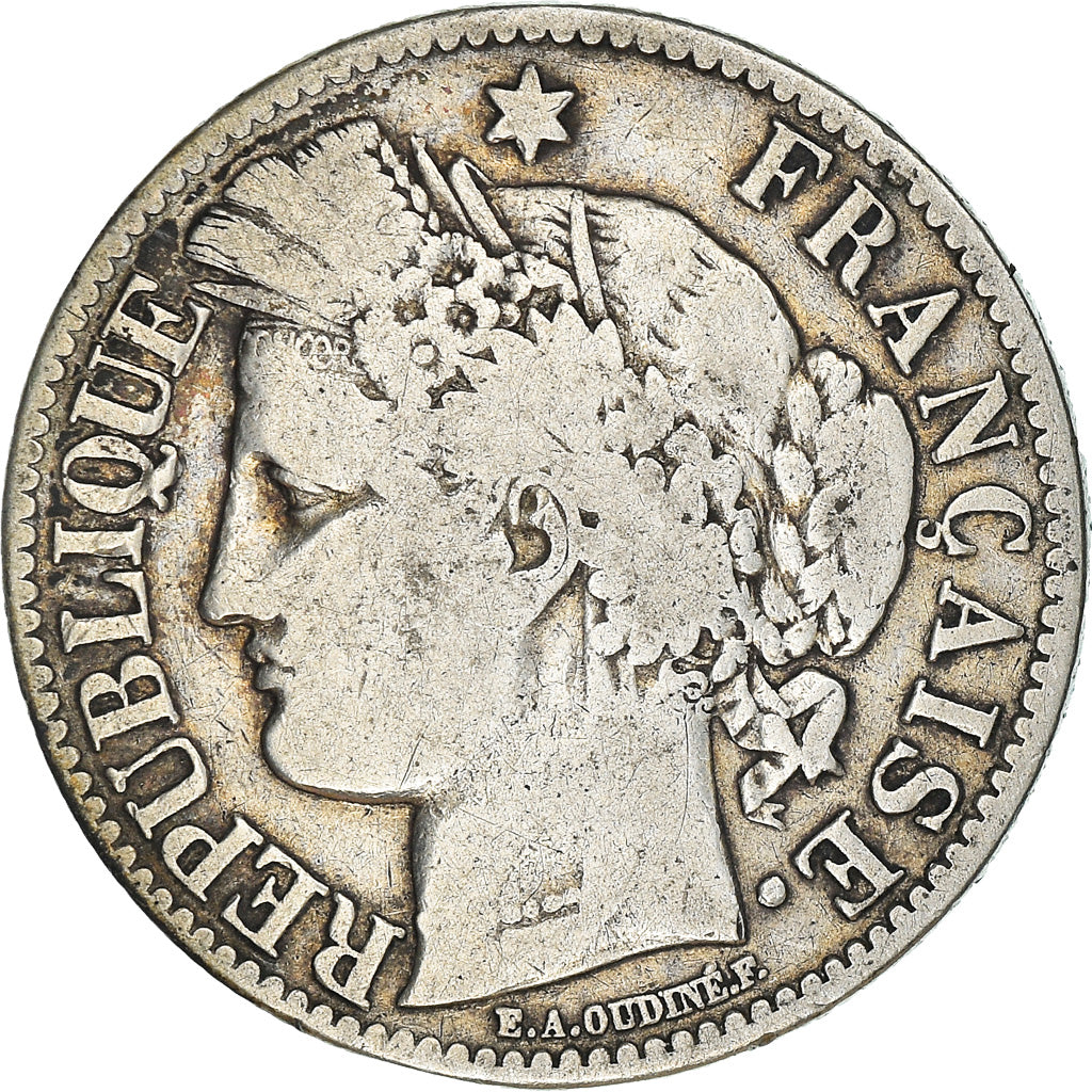 Monnaie, France, Cérès, 2 Francs, 1873, Paris, TB, Argent, Gadoury:530a