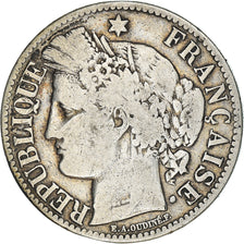 Monnaie, France, Cérès, 2 Francs, 1873, Paris, TB, Argent, Gadoury:530a