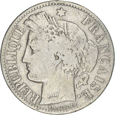 Coin, France, Cérès, 2 Francs, 1871, Bordeaux, VF(20-25), Silver, KM:817.2