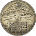 Coin, Lebanon, 25 Piastres, 1929, Paris, VF(30-35), Silver, KM:7, Lecompte:35