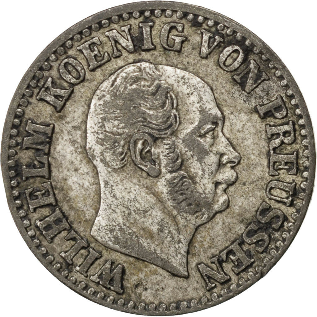 Coin, German States, PRUSSIA, Wilhelm I, 1/2 Neu-Groschen, 5 Pfennig, 1870
