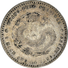 Coin, China, KWANGTUNG PROVINCE, Kuang-hs, 20 Cents, 1890, EF(40-45), Silver