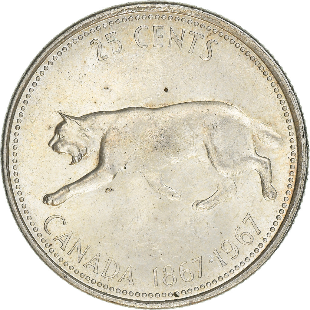 Moneta, Canada, Elizabeth II, 25 Cents, 1967, Royal Canadian Mint, Ottawa, SPL-