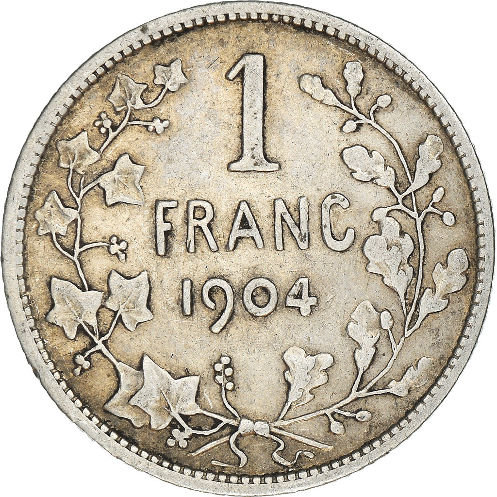 Coin, Belgium, Franc, 1904, EF(40-45), Silver, KM:56.1