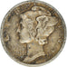 Coin, United States, Mercury Dime, Dime, 1943, U.S. Mint, Denver, EF(40-45)