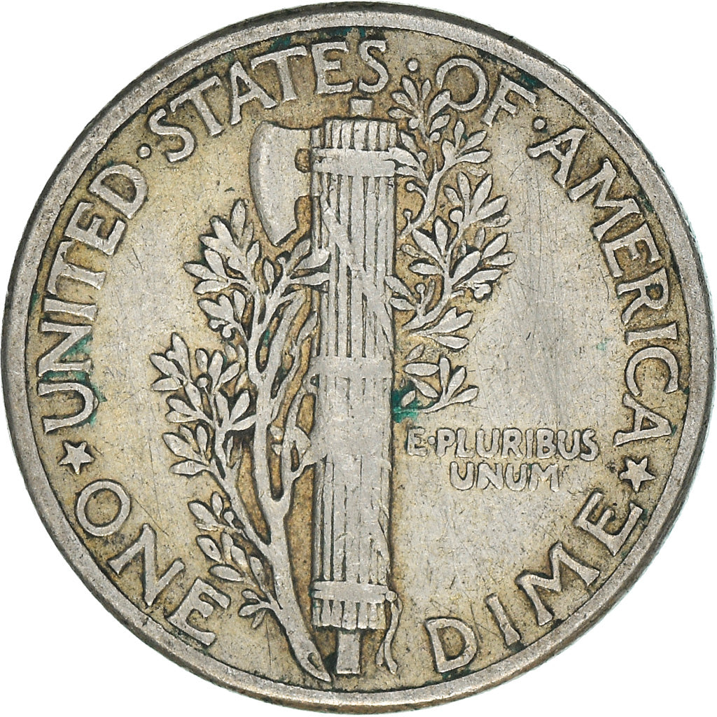 Coin, United States, Mercury Dime, Dime, 1944, U.S. Mint, Philadelphia