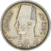 Munten, Egypte, Farouk, 2 Piastres, 1937, British Royal Mint, ZF, Zilver, KM:365