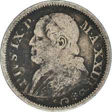Coin, ITALIAN STATES, PAPAL STATES, Pius IX, 10 Soldi, 50 Centesimi, 1868