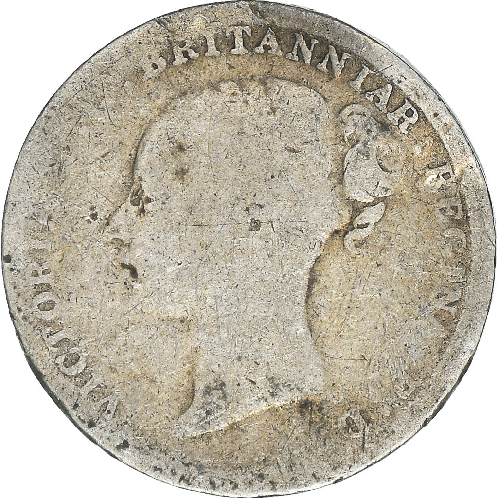 Coin, Great Britain, Victoria, 3 Pence, 1884, VG(8-10), Silver, KM:730
