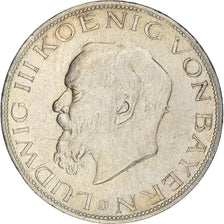 Coin, German States, BAVARIA, Ludwig III, 5 Mark, 1914, Munich, AU(50-53)