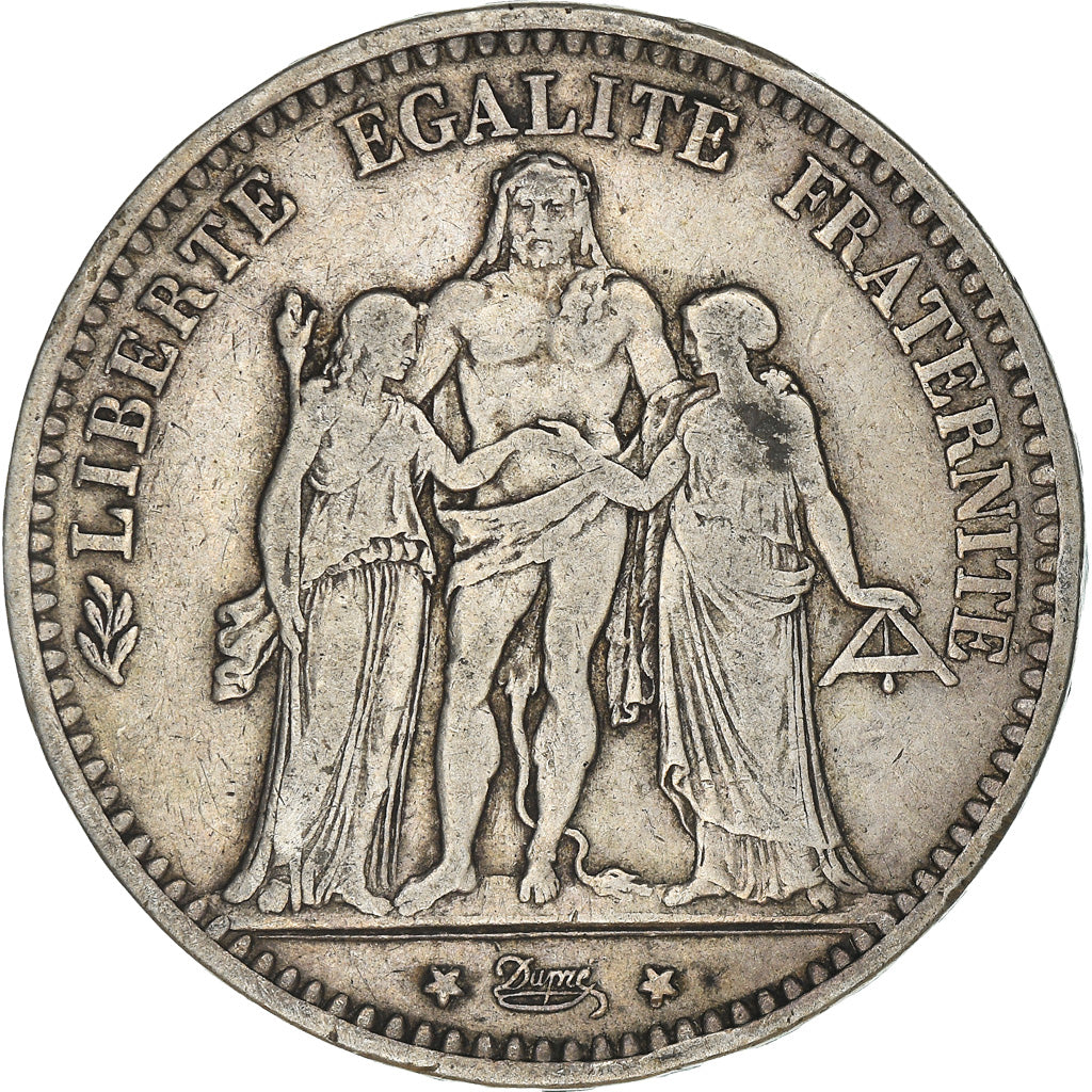 Monnaie, France, Hercule, 5 Francs, 1874, Bordeaux, TB+, Argent, Gadoury:745a