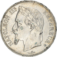 Coin, France, Napoléon III, 5 Francs, 1867, Strasbourg, EF(40-45), Silver