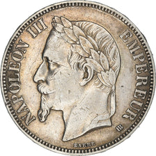 Monnaie, France, Napoléon III, 5 Francs, 1868, Strasbourg, TTB, Argent