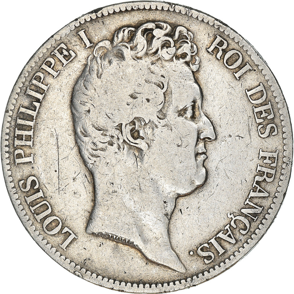 Moneta, Francia, Louis-Philippe, 5 Francs, 1831, Lille, MB, Argento, KM:735.13