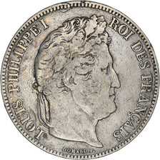 Monnaie, France, Louis-Philippe, 5 Francs, 1833, Lille, TB, Argent, Gadoury:678