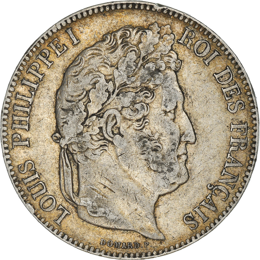 Coin, France, Louis-Philippe, 5 Francs, 1843, Lille, VF(30-35), Silver
