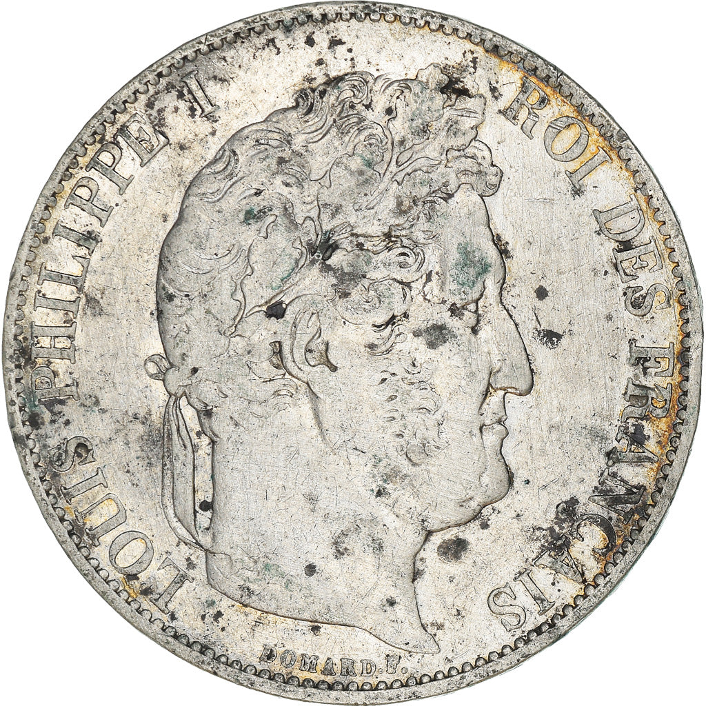 Coin, France, Louis-Philippe, 5 Francs, 1844, Lille, VF(30-35), Silver