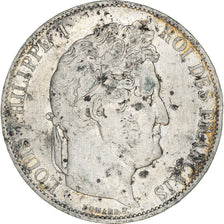Coin, France, Louis-Philippe, 5 Francs, 1844, Lille, VF(30-35), Silver