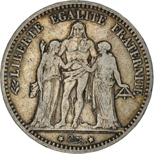 Monnaie, France, Hercule, 5 Francs, 1874, Paris, TB+, Argent, Gadoury:745a