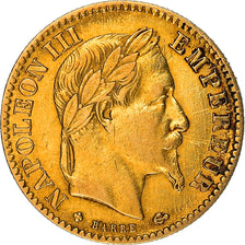 Moeda, França, Napoleon III, Napoléon III, 10 Francs, 1864, Strasbourg