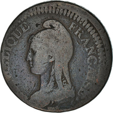 Coin, France, Dupré, 2 Décimes, AN 4, Paris, VF(20-25), Bronze, KM:638.1