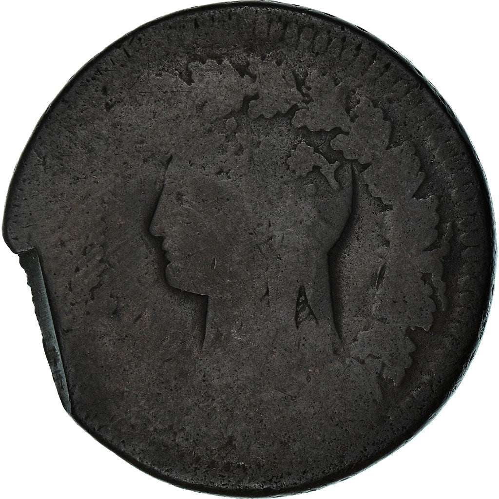 Coin, France, Dupré, Decime, AN 5, Paris, Refrappage du 2 décimes, F(12-15)