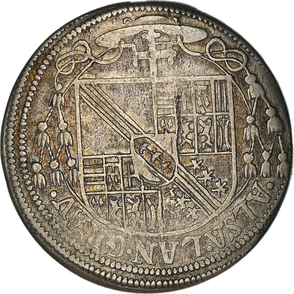 Monnaie, France, ALSACE, Charles II De Lorraine-Vaudémont, Teston, 1605, TTB+