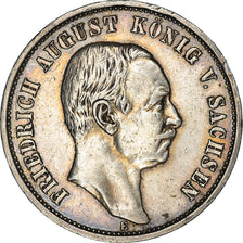 Moneta, Stati tedeschi, SAXONY-ALBERTINE, Friedrich August III, 3 Mark, 1910