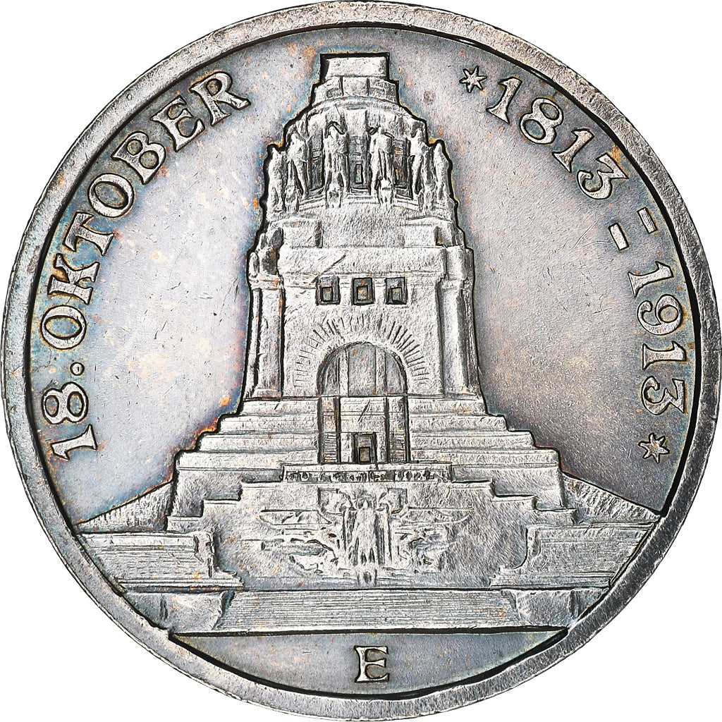 Coin, German States, SAXONY-ALBERTINE, Friedrich August III, 3 Mark, 1913